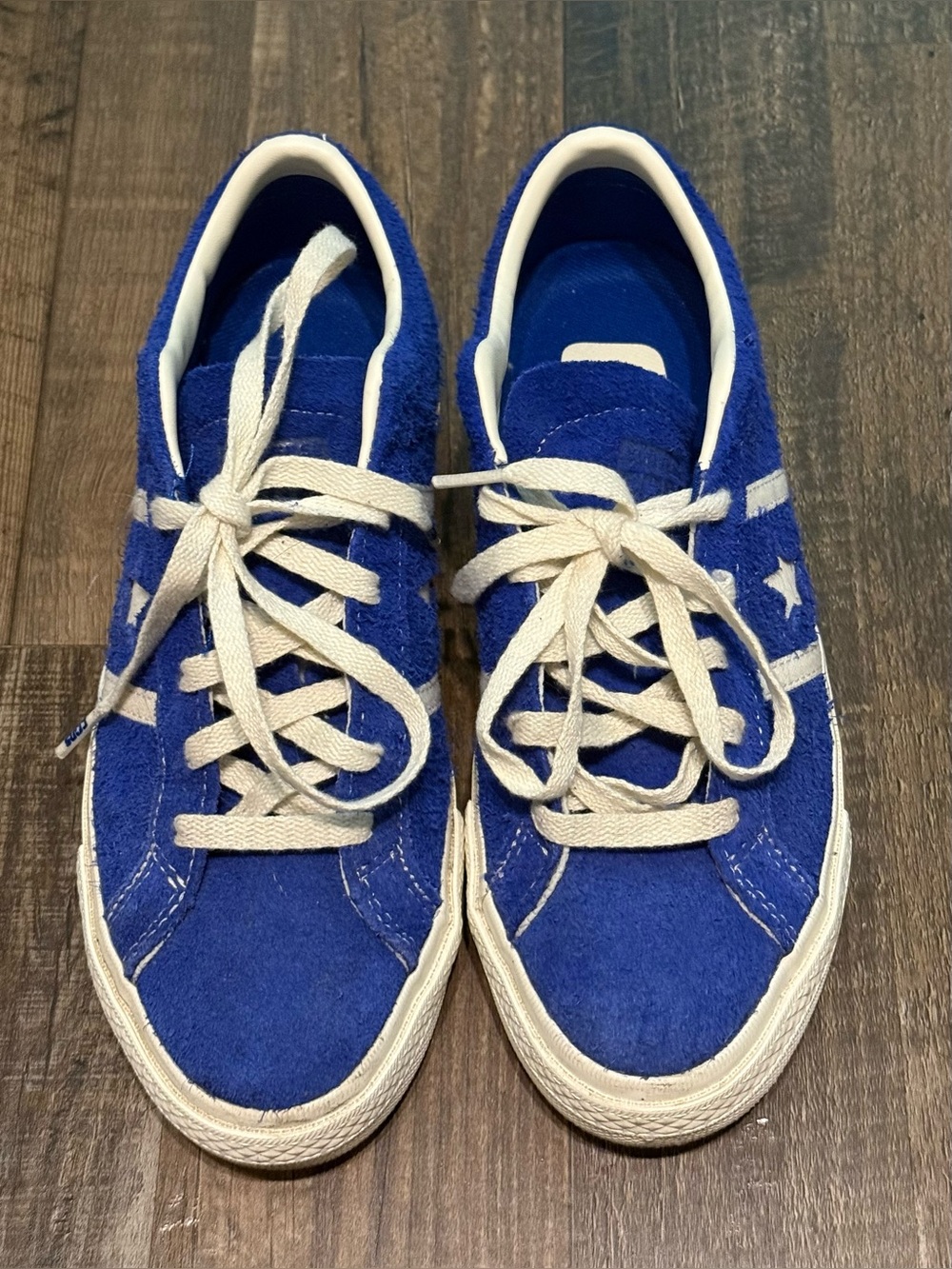 Converse One Star Women's Cobalt Blue Low-Top Suede Sneakers - Size 7